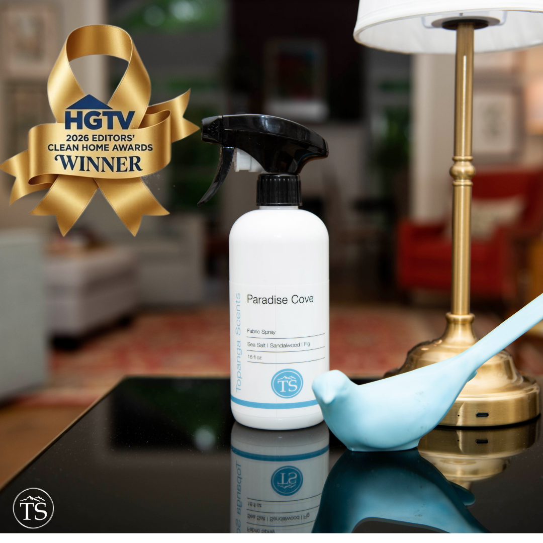 Topanga Scents Paradise Cove Fabric Spray Wins HGTV's 2026 Editors' Clean Home Award