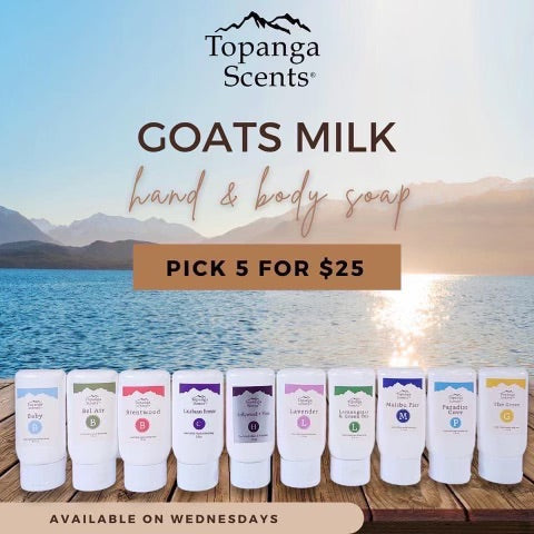 Pick 5 Travel Size Goat's Milk Soaps
